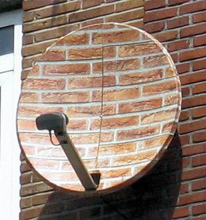 art on satellite dish